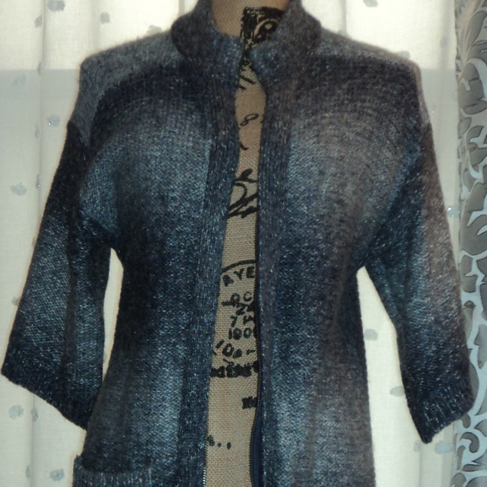 Chico's Full-Zip Cardigan Sweater -- Chico's Size 1